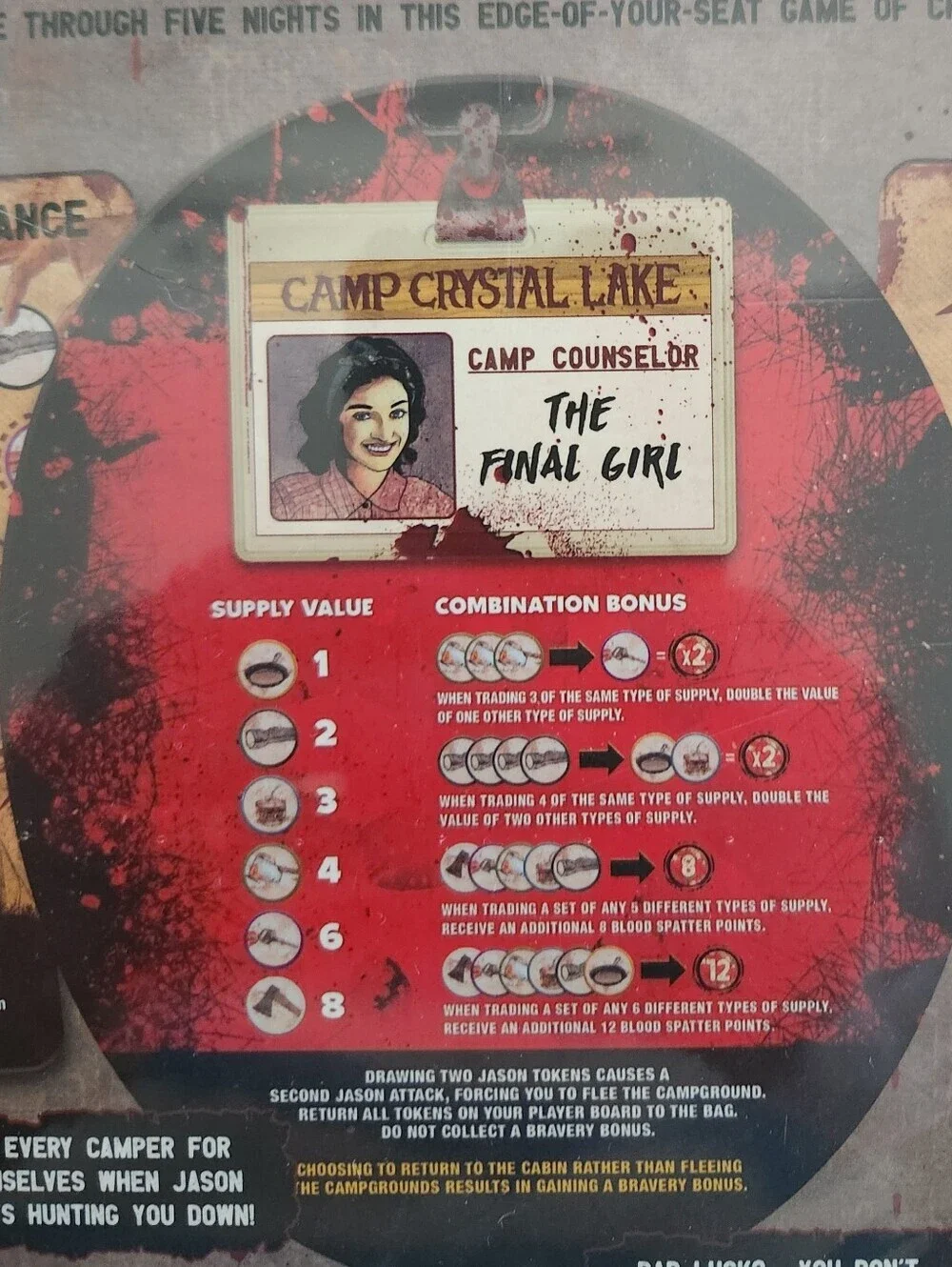 Friday the 13th Horror at Camp Crystal Lake Board Game NEW Sealed OP Games Jason